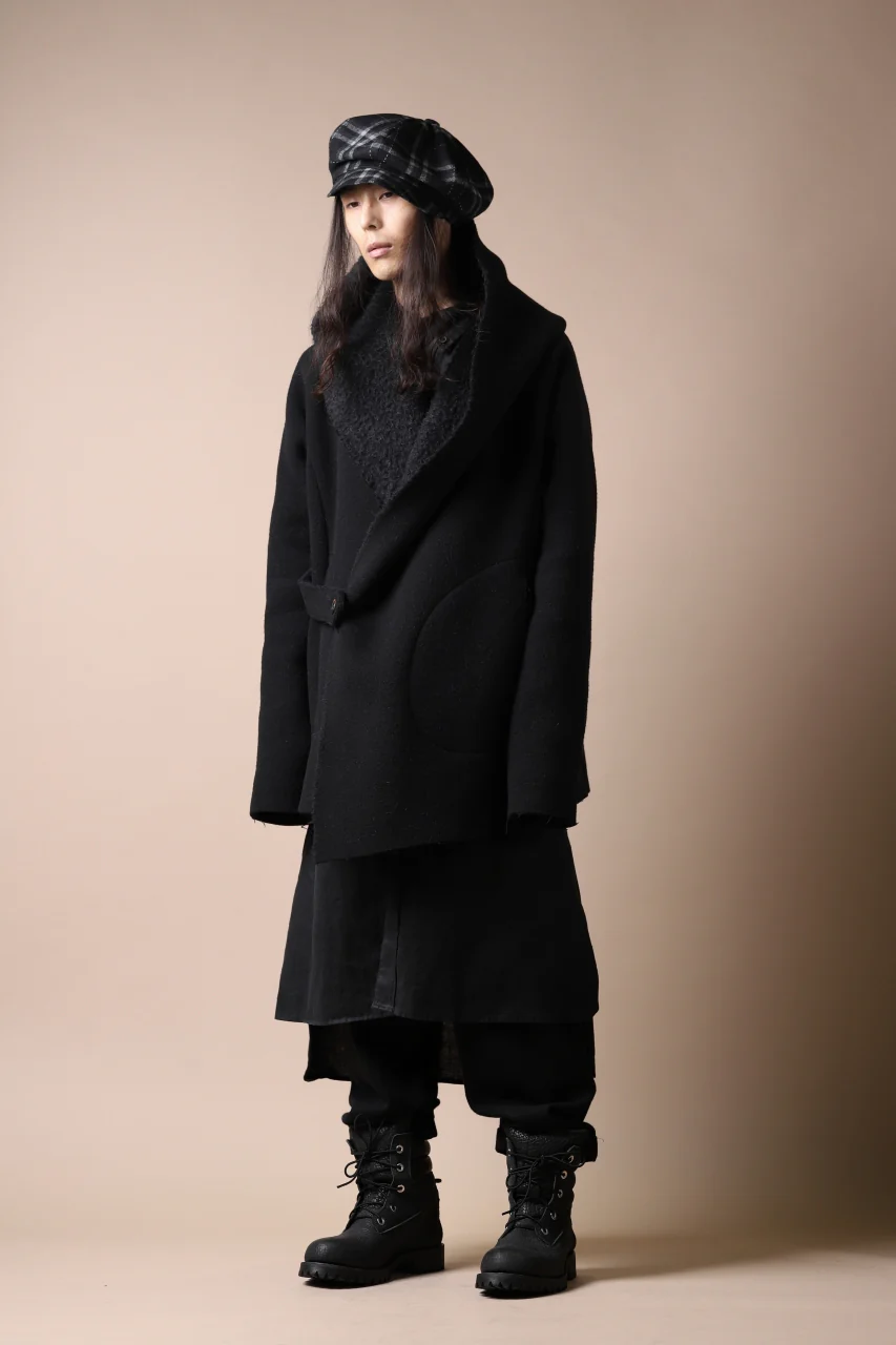 forme d'expression Hooded Cardigan Jacket (Black) - Image 22