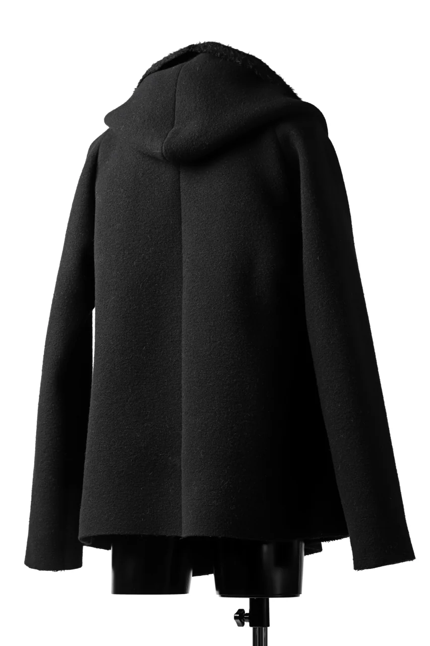 forme d'expression Hooded Cardigan Jacket (Black) - Image 6