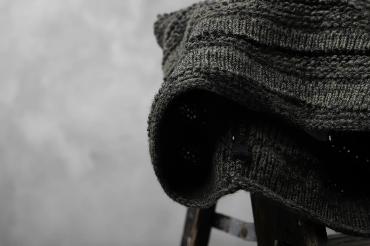 forme d'expression Laddered Knit Warmer (Mel. Military) - Image 11