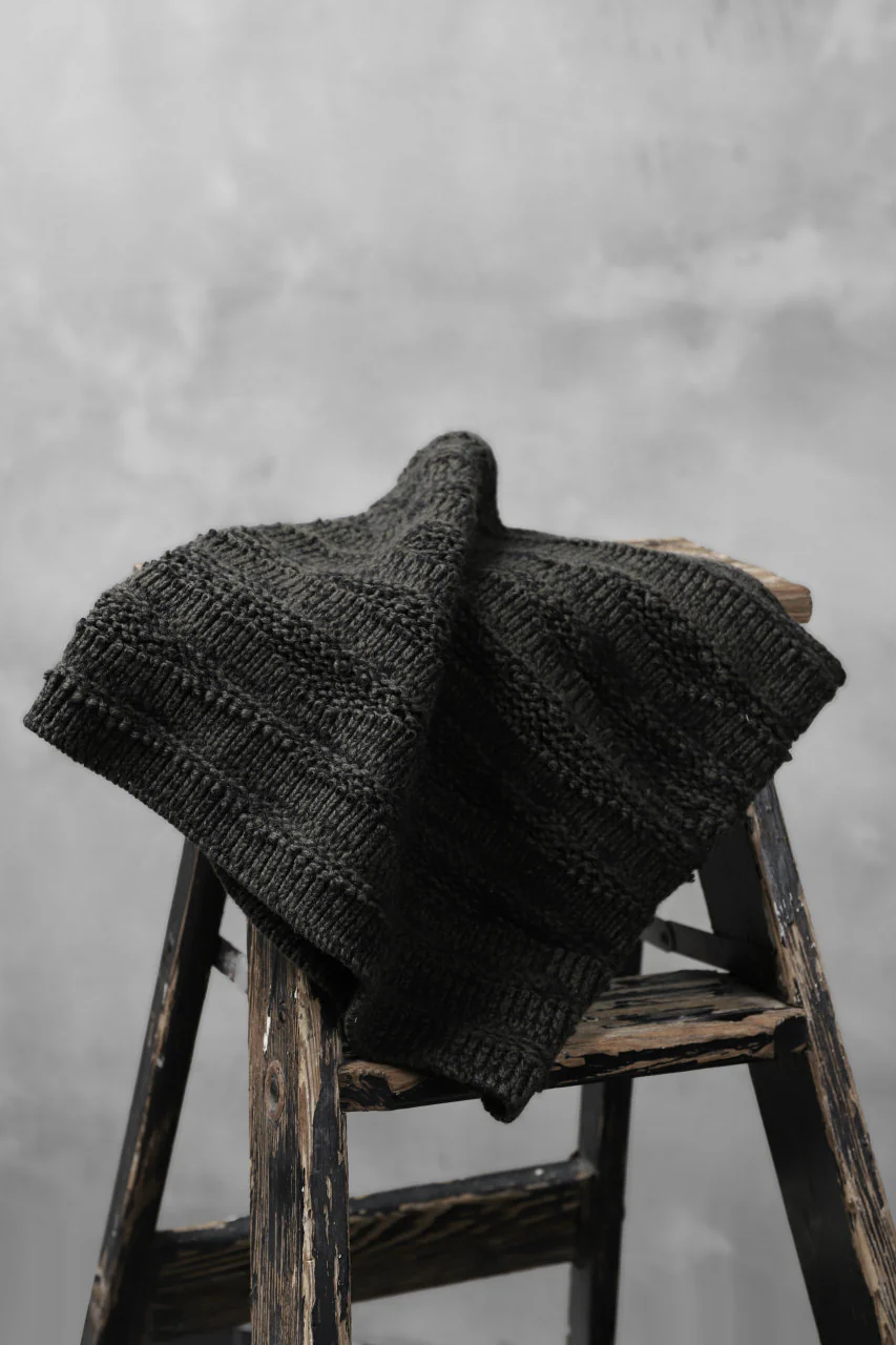 forme d'expression Laddered Knit Warmer (Mel. Military) - Image 3