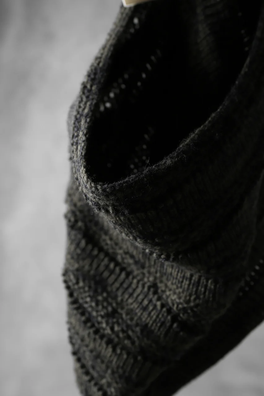 forme d'expression Laddered Knit Warmer (Mel. Military) - Image 5