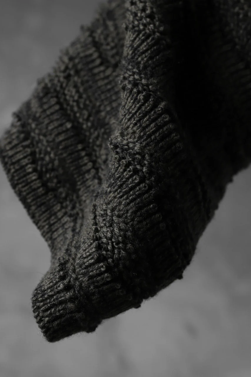 forme d'expression Laddered Knit Warmer (Mel. Military) - Image 7