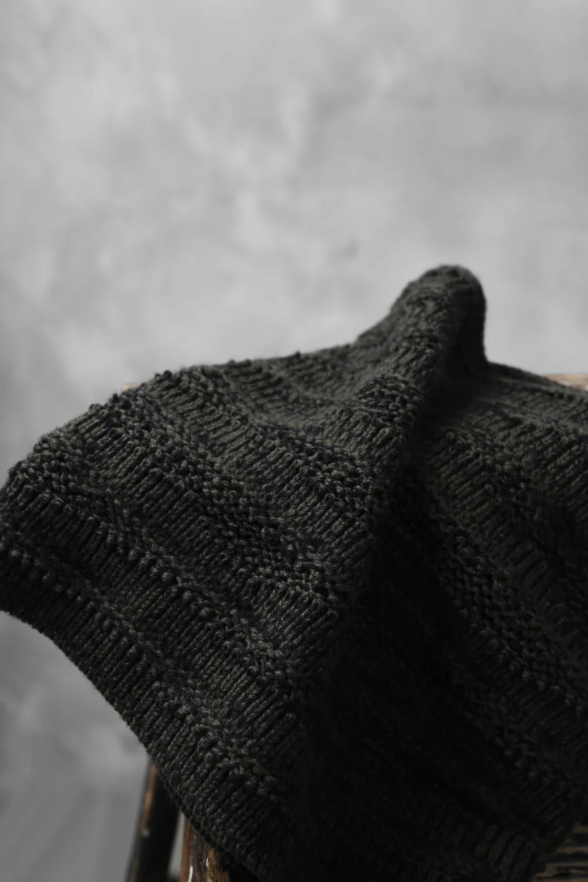 forme d'expression Laddered Knit Warmer (Mel. Military) - Image 9