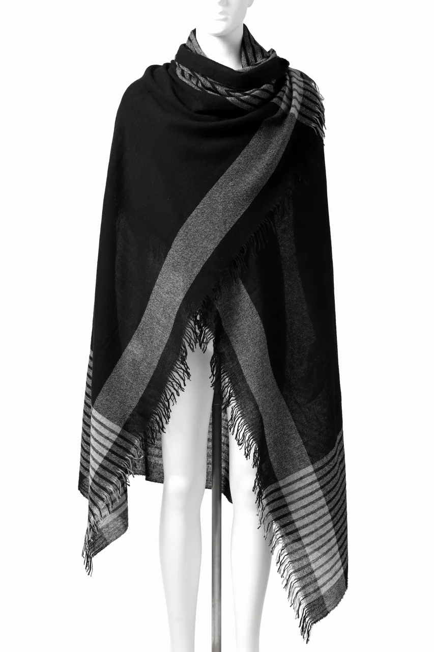 forme d'expression Mambo Graphic Plaid Stole (Mono)