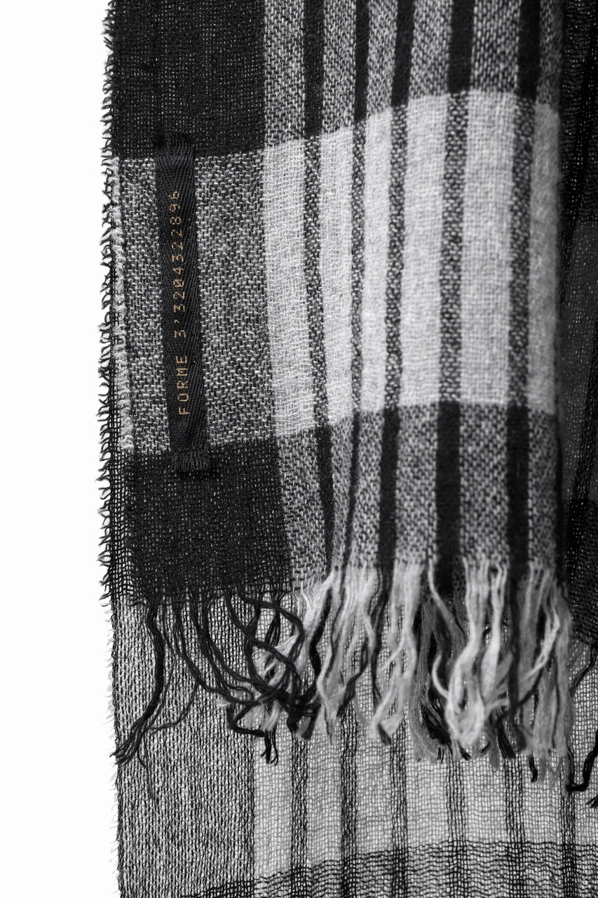 forme d'expression Mambo Graphic Plaid Stole (Mono) - Image 24