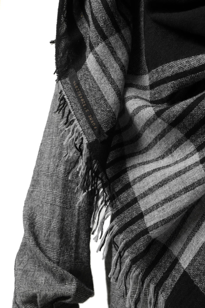 forme d'expression Mambo Graphic Plaid Stole (Mono) - Image 45