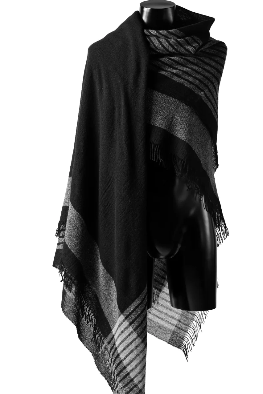 forme d'expression Mambo Graphic Plaid Stole (Mono) - Image 3