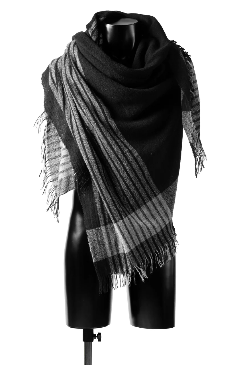 forme d'expression Mambo Graphic Plaid Stole (Mono) - Image 5