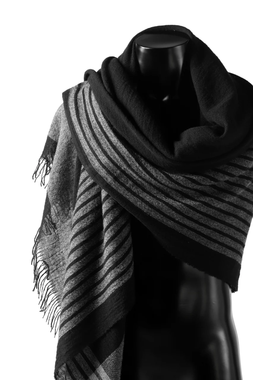 forme d'expression Mambo Graphic Plaid Stole (Mono) - Image 7