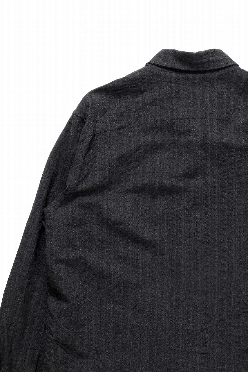 forme d'expression Minimal Outer Shirt / B95F (Off Black) - Image 10