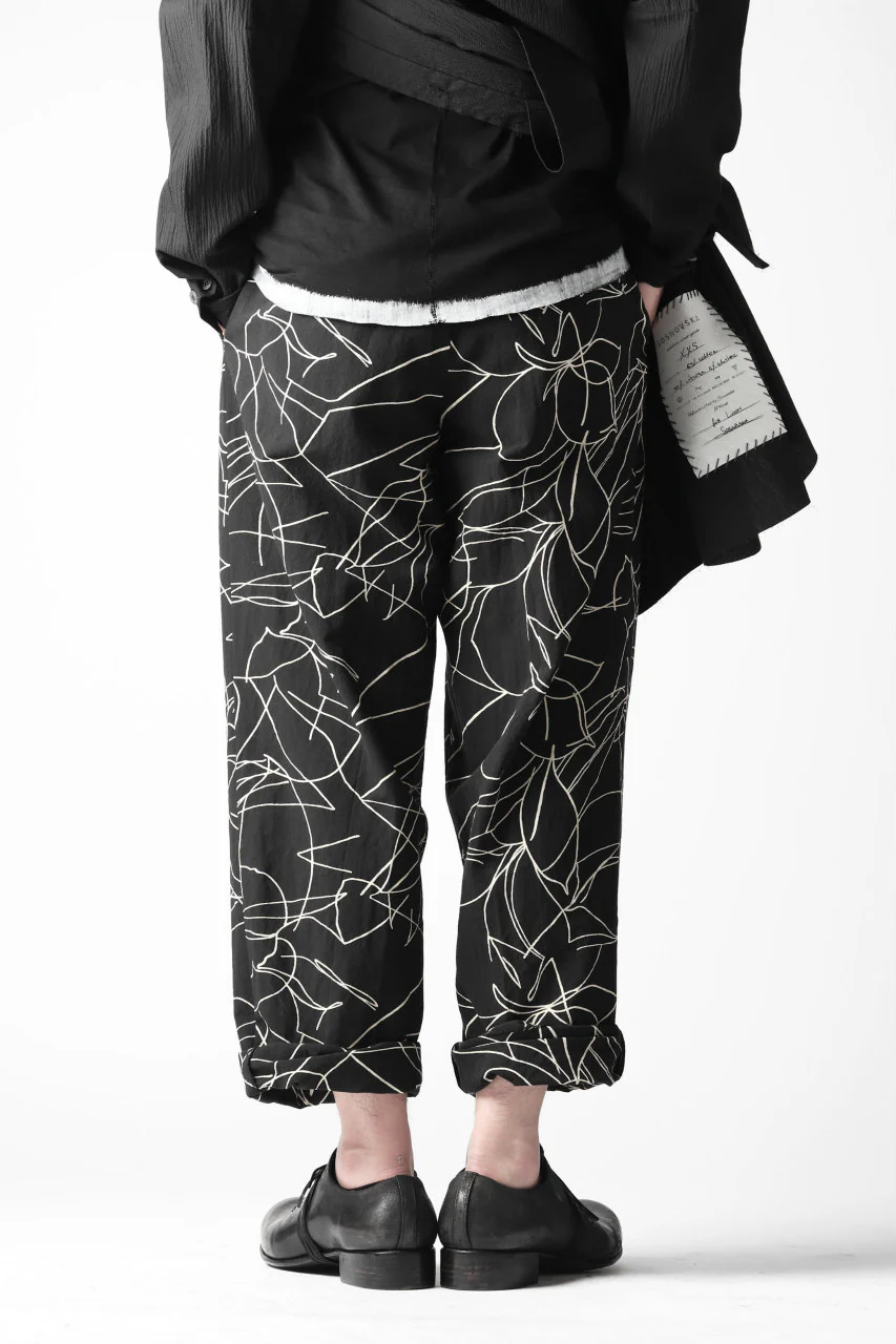 forme d'expression Narrow Tucked Wide Trousers (Black) - Image 13