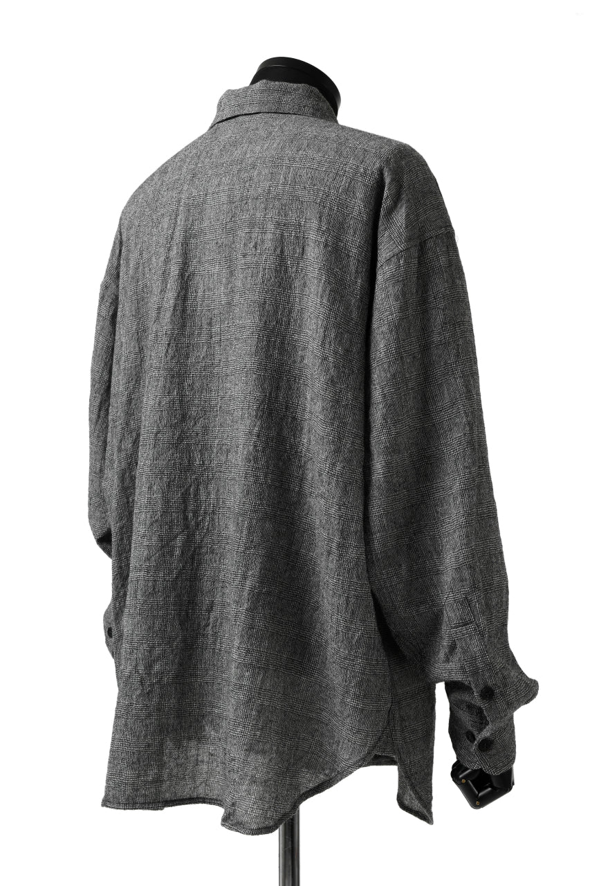 forme d'expression Oversized Shirt w/ Pocket (Glen Check) - Image 10