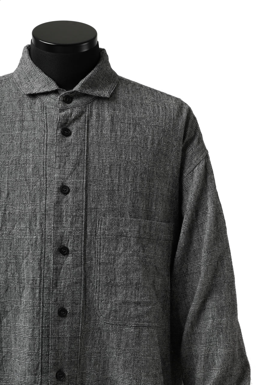 forme d'expression Oversized Shirt w/ Pocket (Glen Check) - Image 12