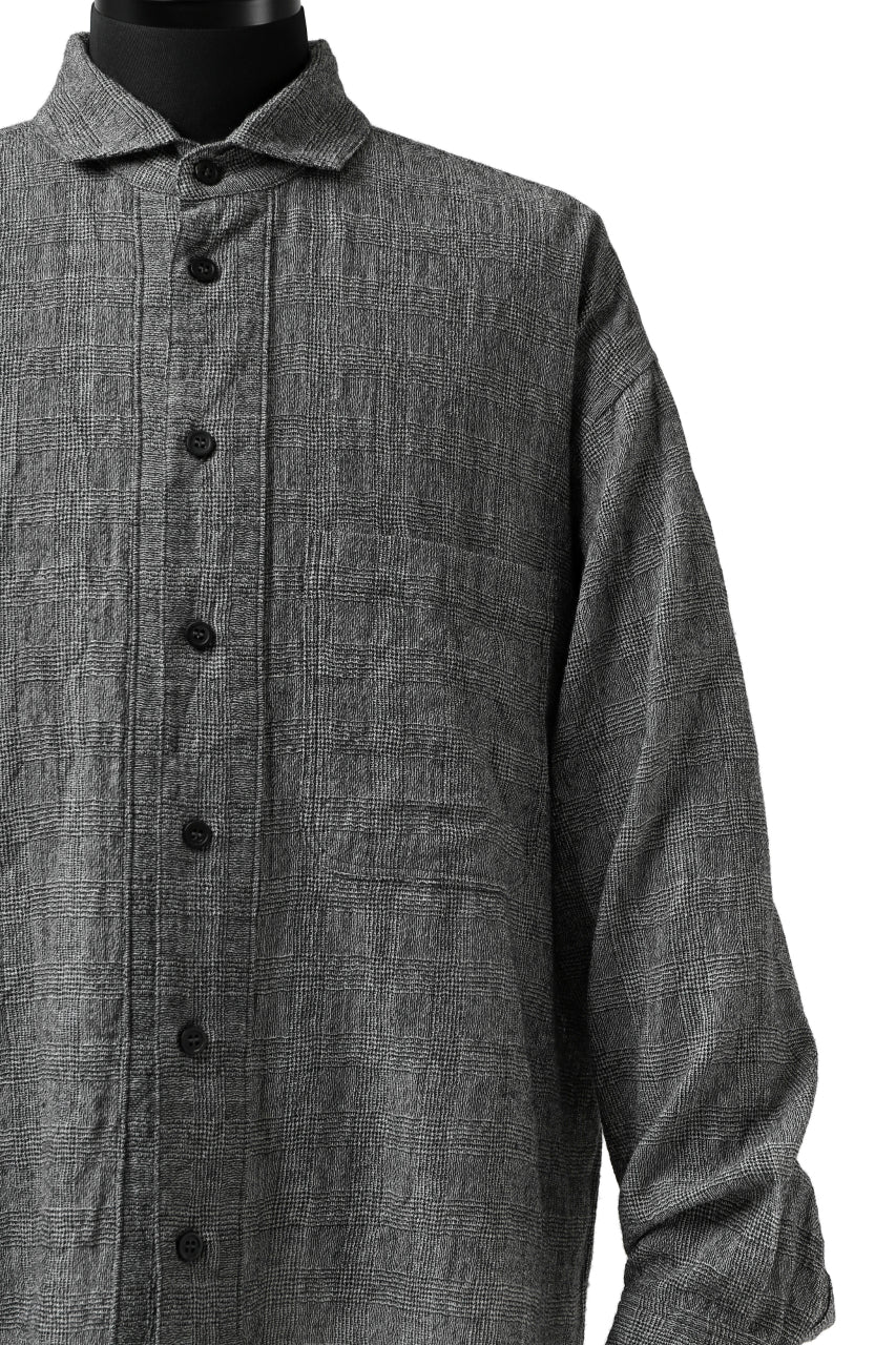forme d'expression Oversized Shirt w/ Pocket (Glen Check) - Image 13