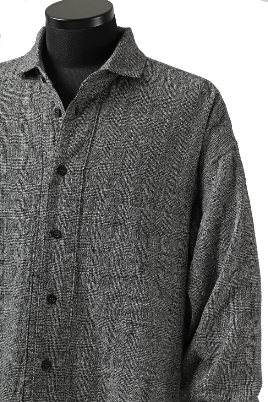 forme d'expression Oversized Shirt w/ Pocket (Glen Check) - Image 16