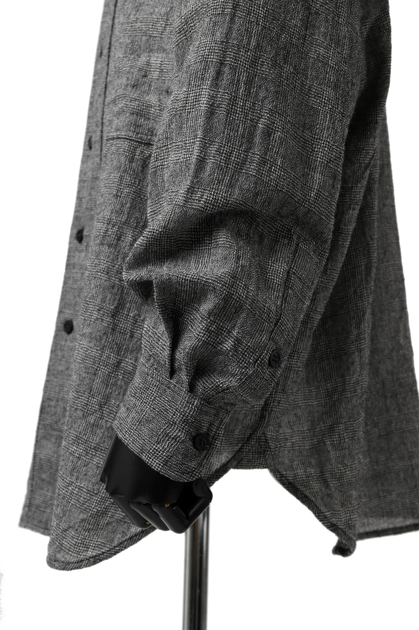 forme d'expression Oversized Shirt w/ Pocket (Glen Check) - Image 17