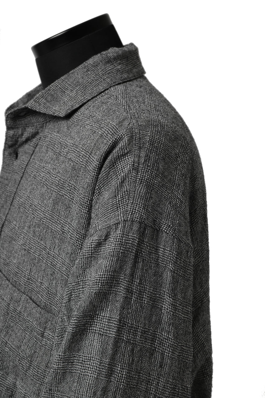 forme d'expression Oversized Shirt w/ Pocket (Glen Check) - Image 18