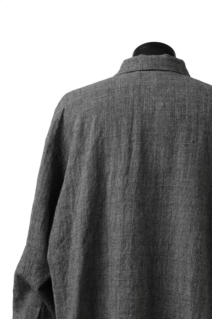 forme d'expression Oversized Shirt w/ Pocket (Glen Check) - Image 19