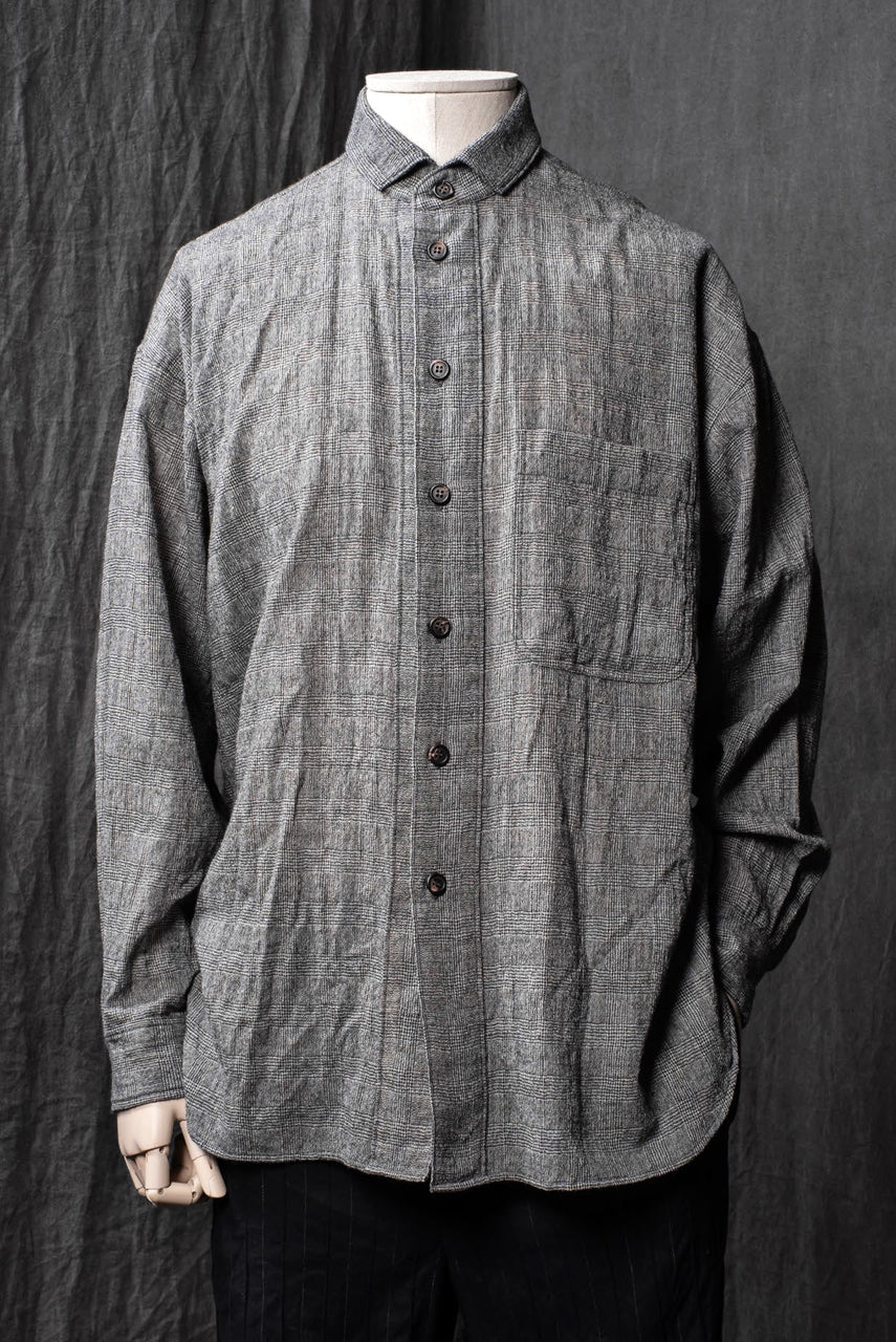 forme d'expression Oversized Shirt w/ Pocket (Glen Check) - Image 2