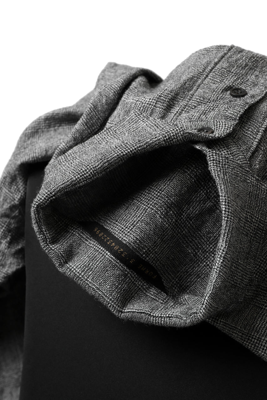 forme d'expression Oversized Shirt w/ Pocket (Glen Check) - Image 20