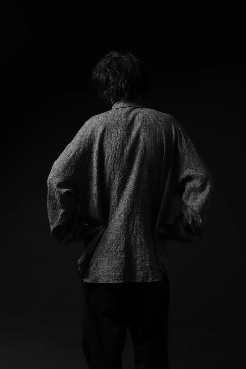 forme d'expression Oversized Shirt w/ Pocket (Glen Check) - Image 28