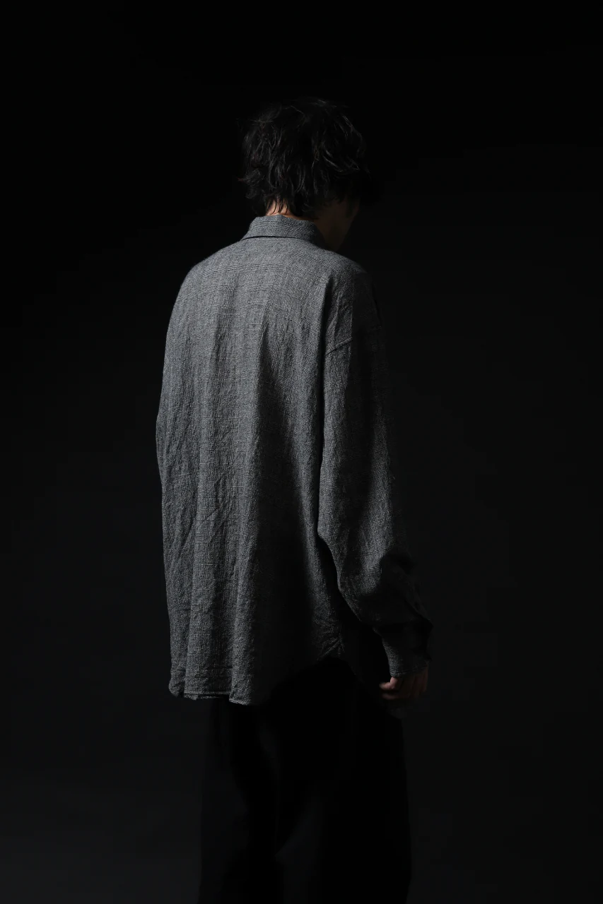 forme d'expression Oversized Shirt w/ Pocket (Glen Check) - Image 29