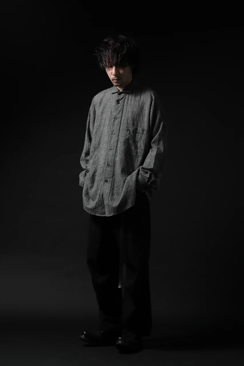 forme d'expression Oversized Shirt w/ Pocket (Glen Check) - Image 30