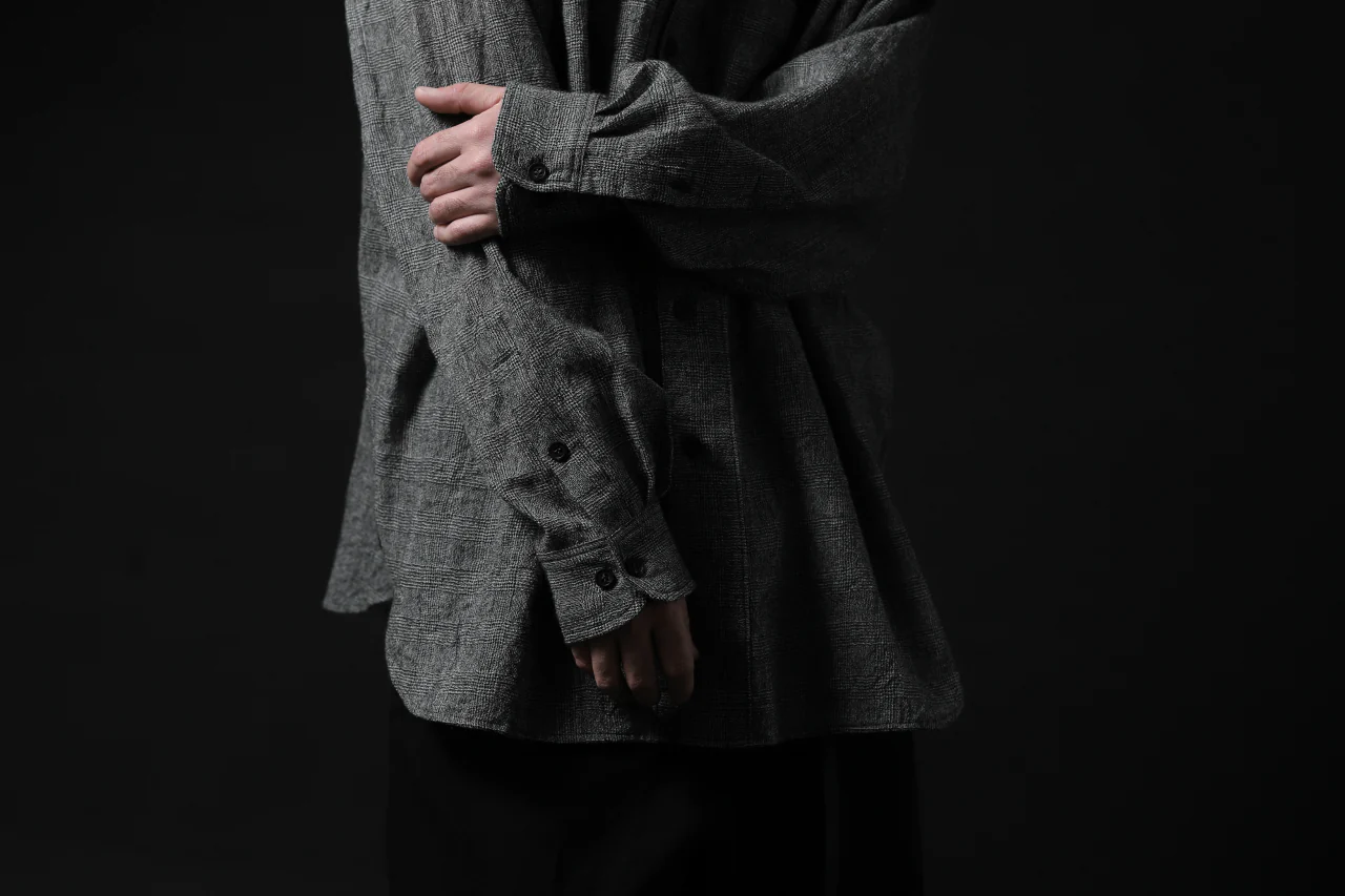 forme d'expression Oversized Shirt w/ Pocket (Glen Check) - Image 33