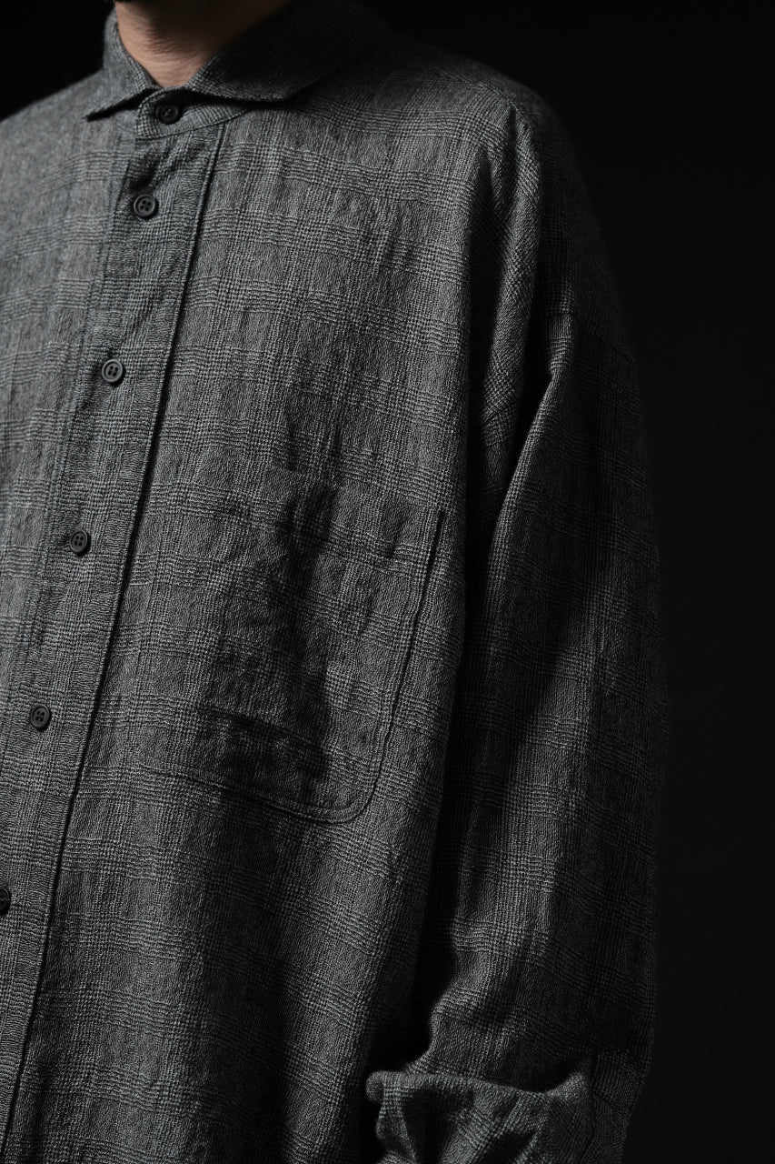 forme d'expression Oversized Shirt w/ Pocket (Glen Check) - Image 35