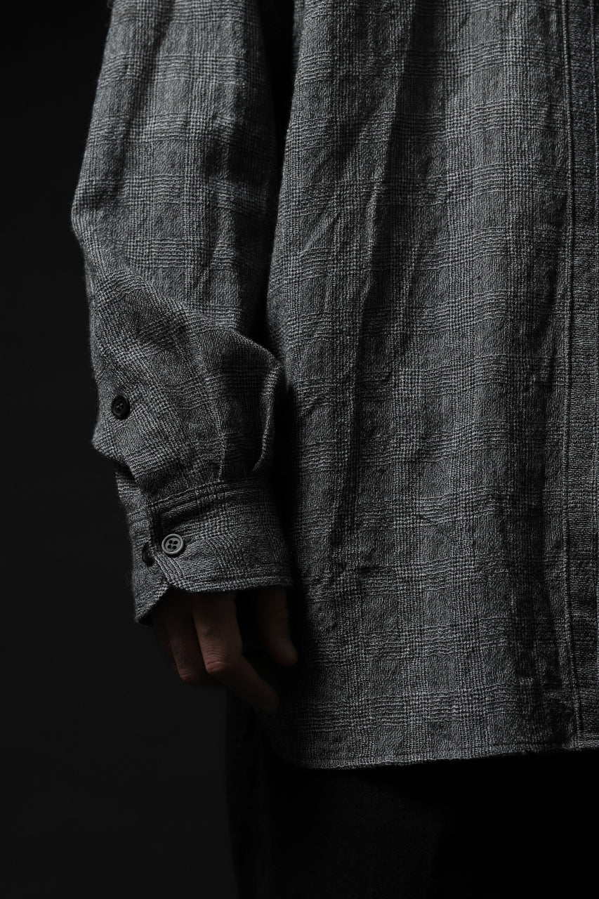 forme d'expression Oversized Shirt w/ Pocket (Glen Check) - Image 36