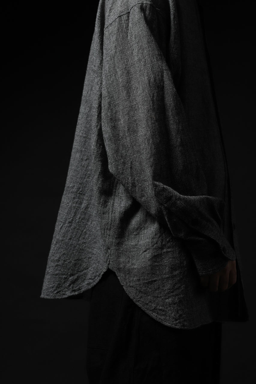 forme d'expression Oversized Shirt w/ Pocket (Glen Check) - Image 37