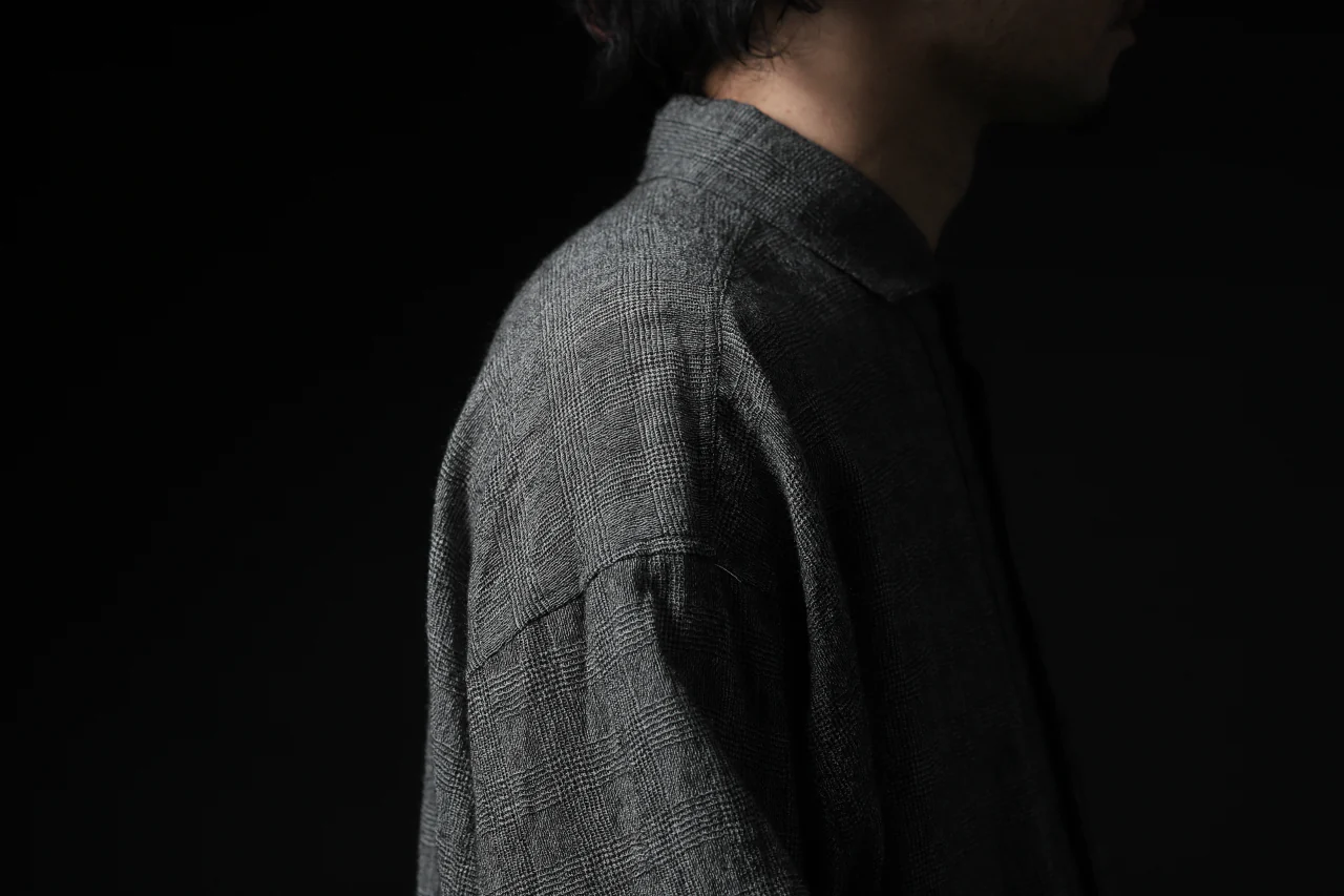 forme d'expression Oversized Shirt w/ Pocket (Glen Check) - Image 38