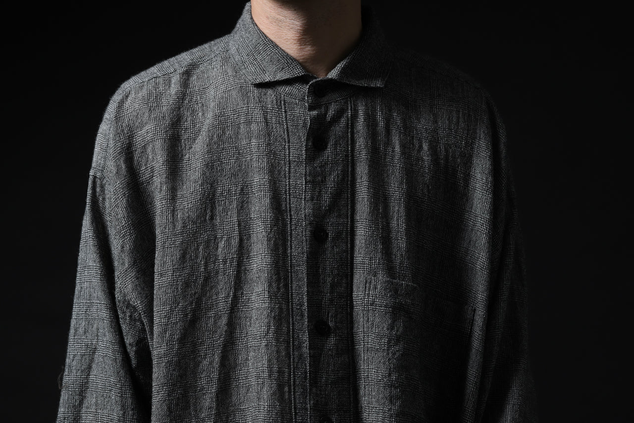 forme d'expression Oversized Shirt w/ Pocket (Glen Check) - Image 41