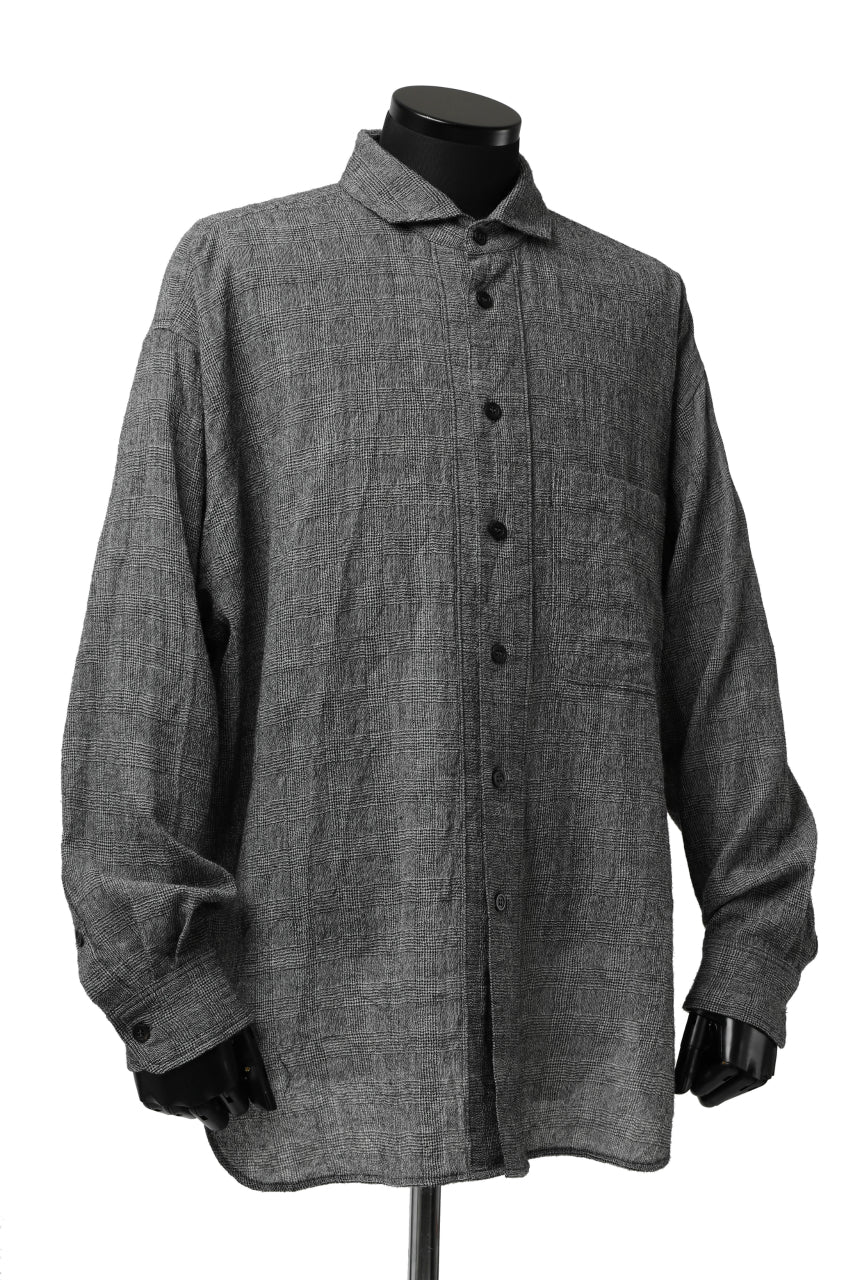 forme d'expression Oversized Shirt w/ Pocket (Glen Check) - Image 6
