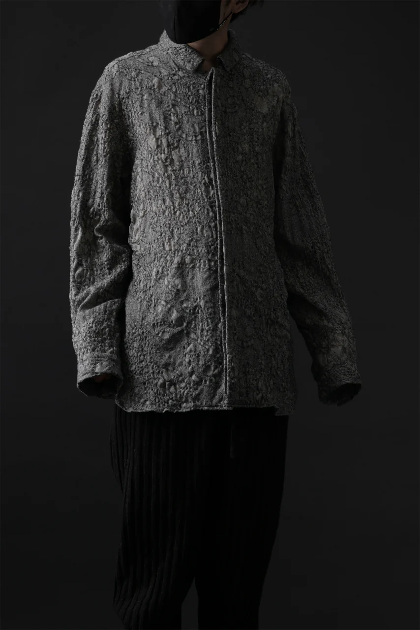 forme d'expression Relaxed Outer Shirt (Grey) - Image 22
