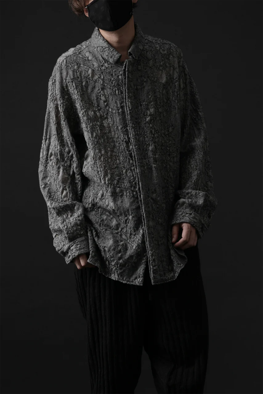 forme d'expression Relaxed Outer Shirt (Grey) - Image 23