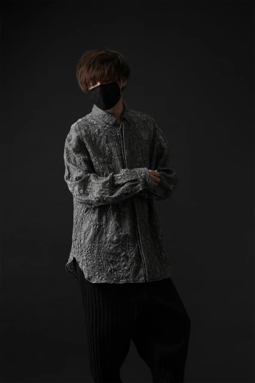 forme d'expression Relaxed Outer Shirt (Grey) - Image 25