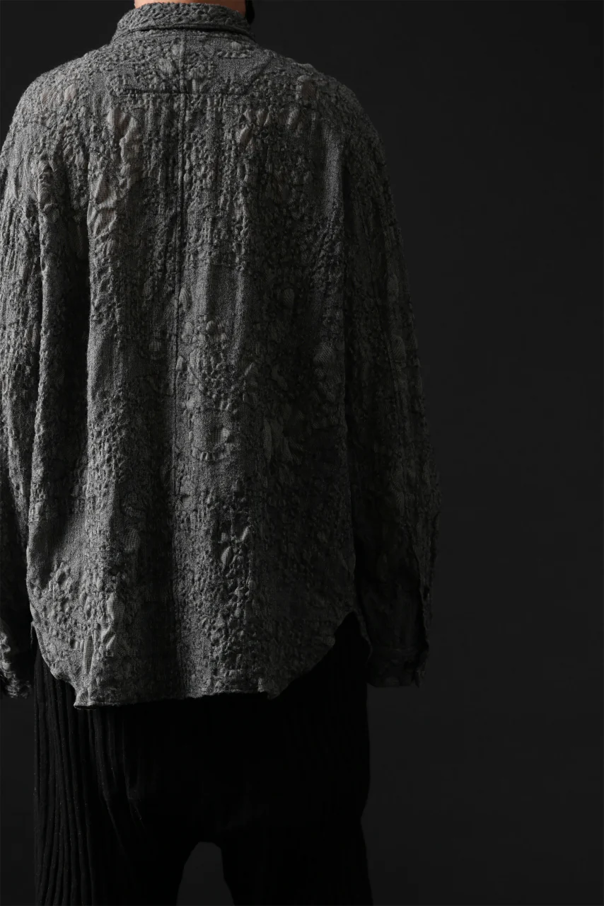 forme d'expression Relaxed Outer Shirt (Grey) - Image 35