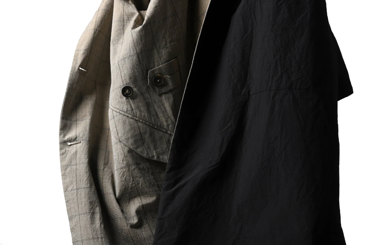 forme d'expression Reversible Duster Coat (Barley + Black) - Image 7