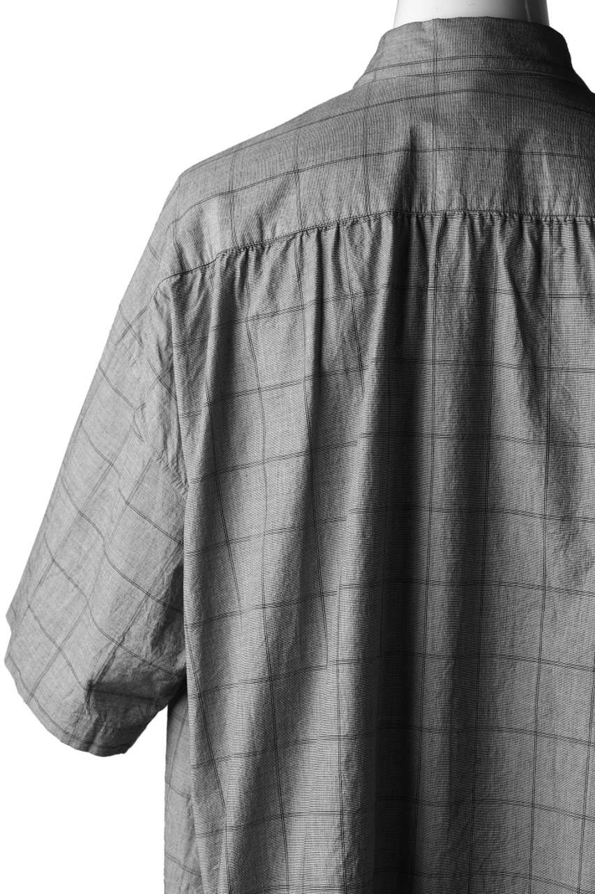 forme d'expression Round Hem Shirt  / Windpen Plaid (Hazy Grey) - Image 11