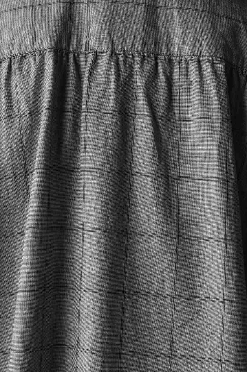 forme d'expression Round Hem Shirt  / Windpen Plaid (Hazy Grey) - Image 13