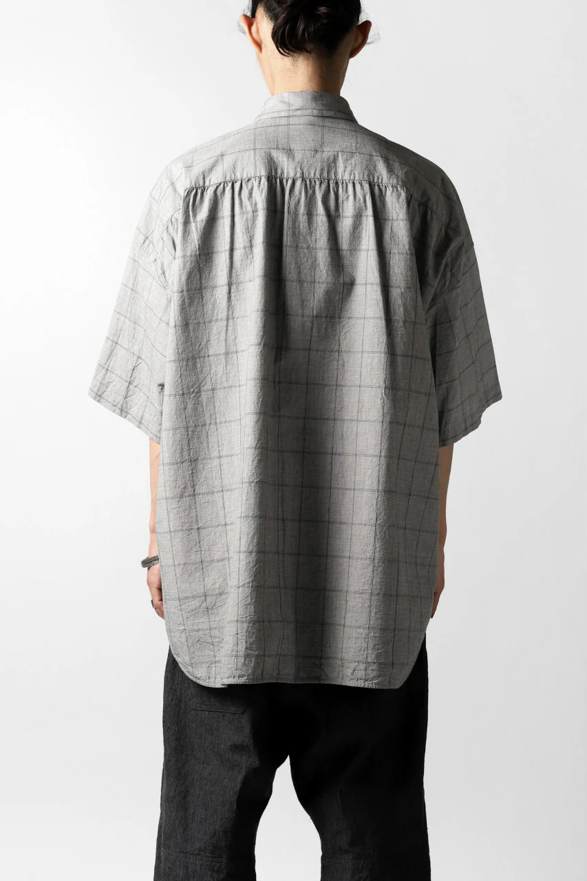 forme d'expression Round Hem Shirt  / Windpen Plaid (Hazy Grey) - Image 24