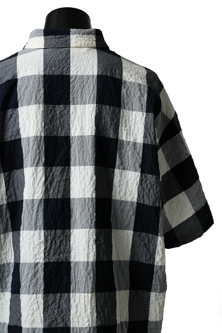 forme d'expression Short Sleeve Oversized Shirt (Big Check) - Image 14