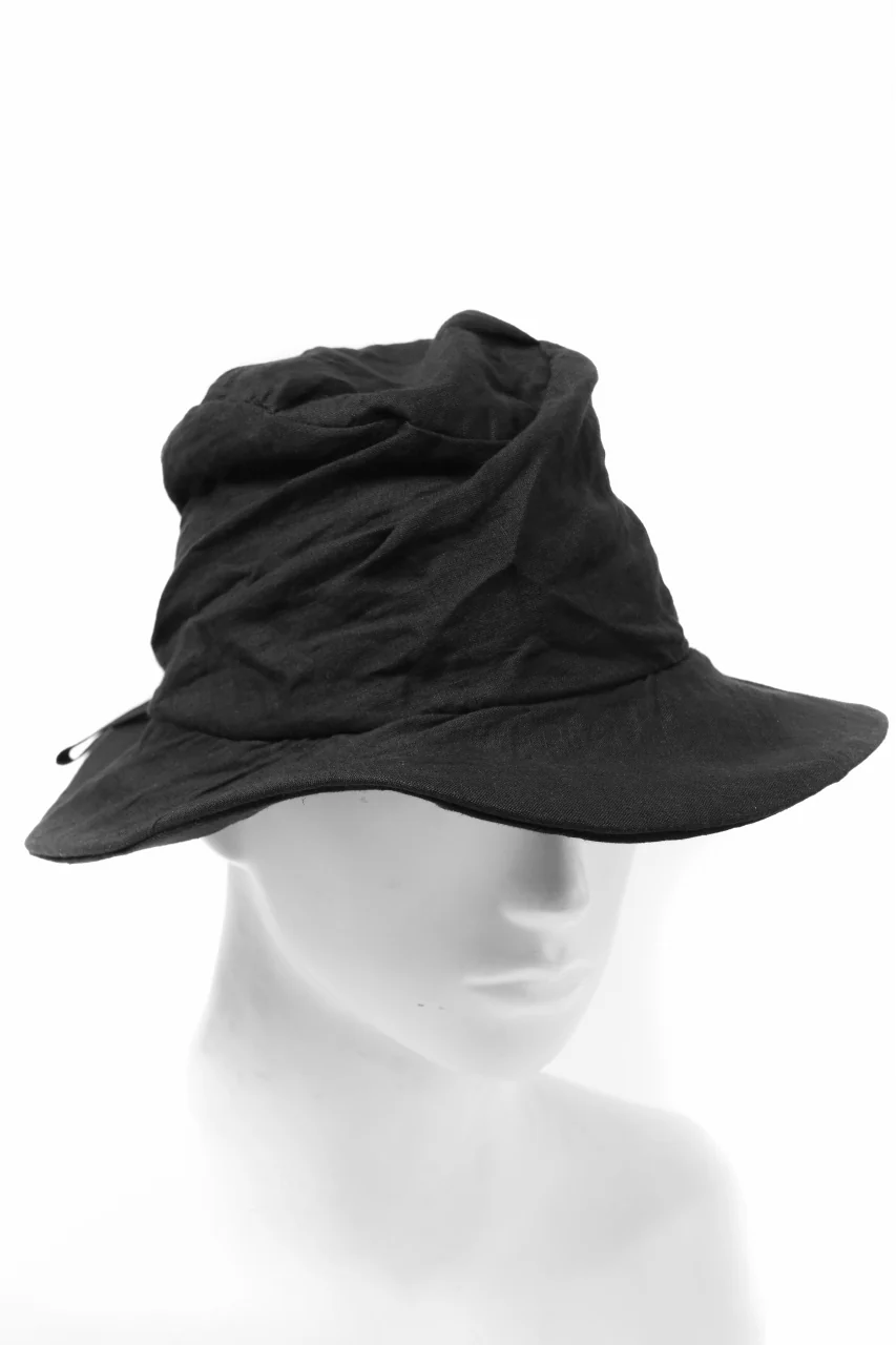 forme d'expression Skewed Fedora Hat (Black) - Image 13