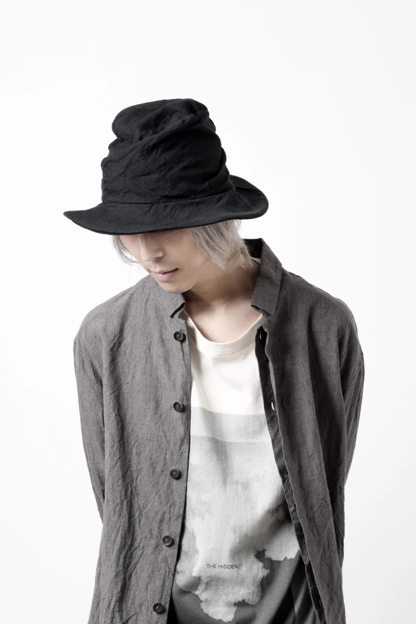 forme d'expression Skewed Fedora Hat (Black) - Image 22