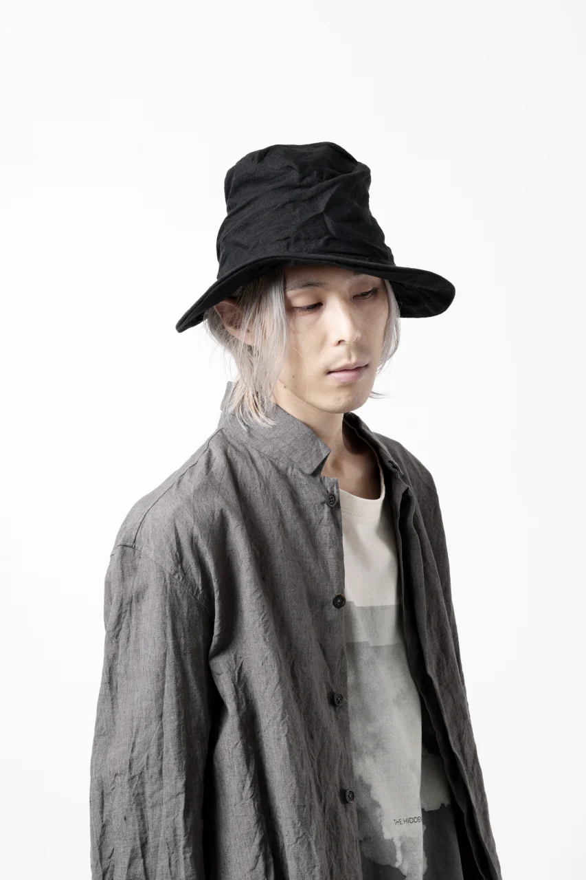 forme d'expression Skewed Fedora Hat (Black) - Image 26