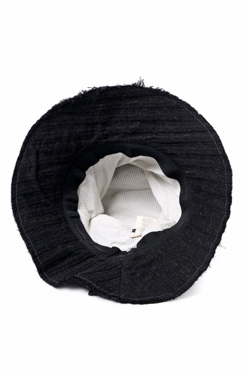 forme d'expression Skewes Fedora-Raw Edge Hat (Black) - Image 4