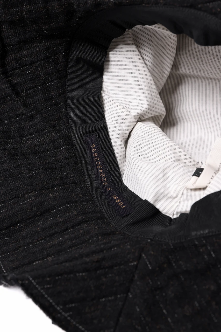 forme d'expression Skewes Fedora-Raw Edge Hat (Black) - Image 5