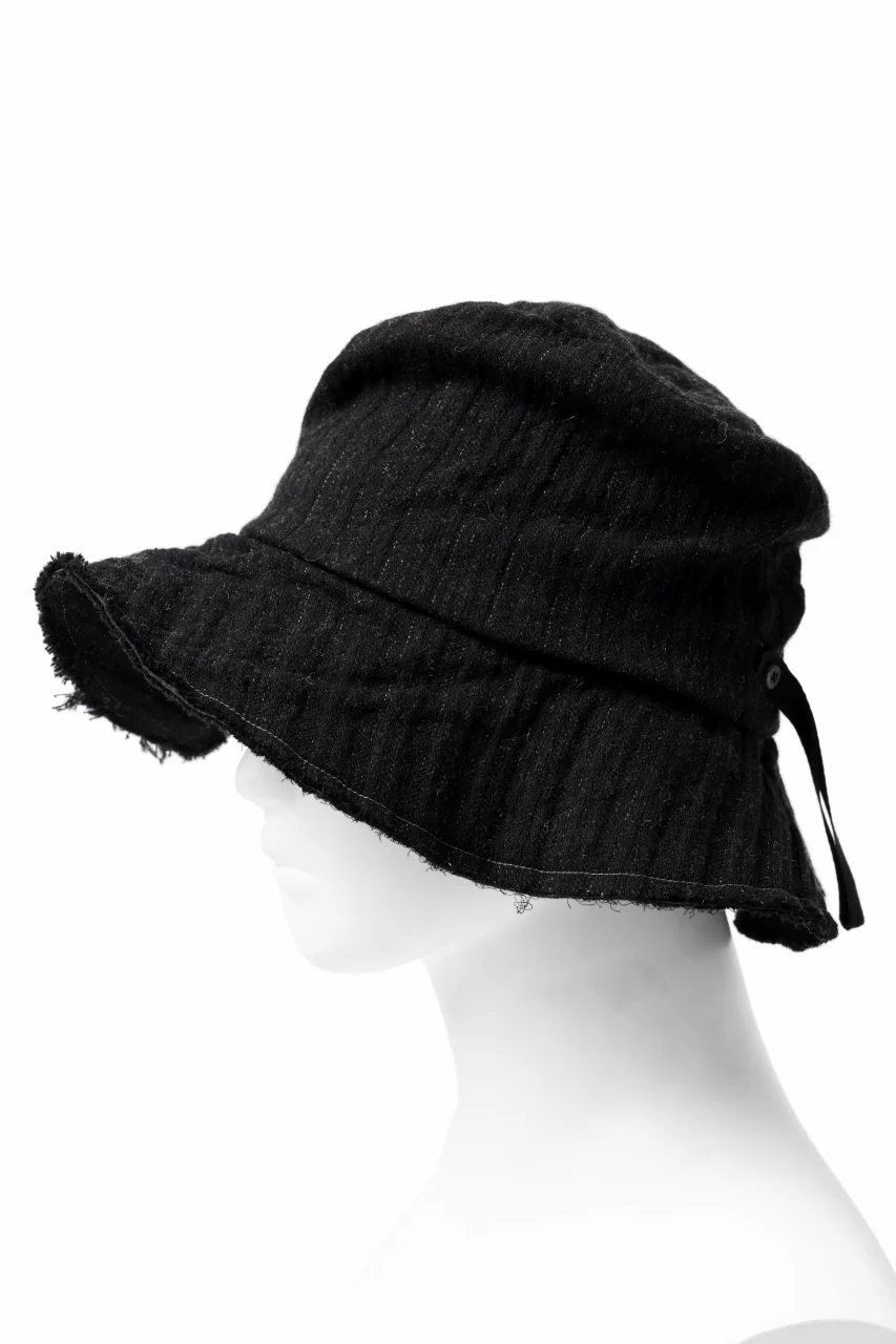forme d'expression Skewes Fedora-Raw Edge Hat (Black) - Image 8