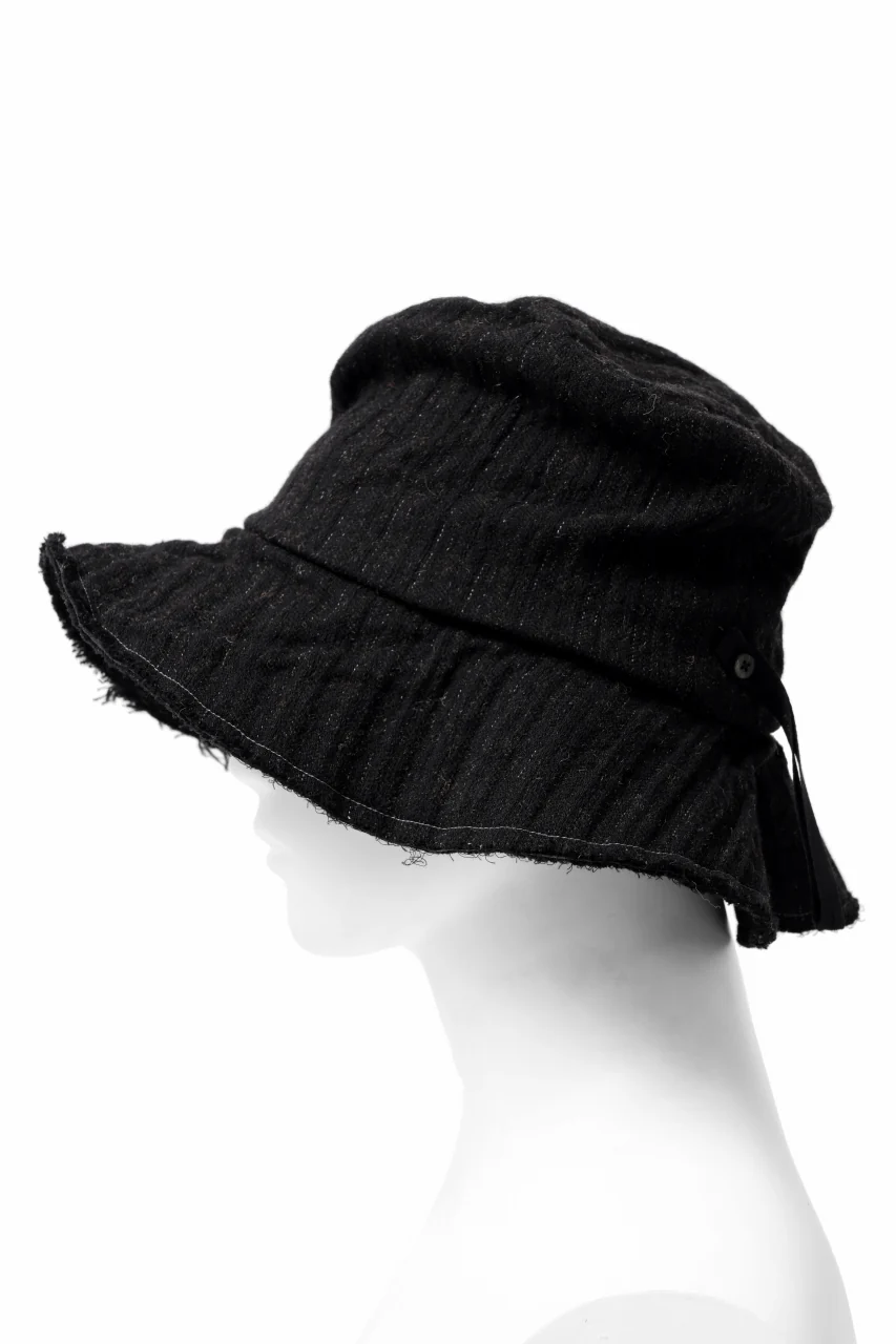 forme d'expression Skewes Fedora-Raw Edge Hat (Black) - Image 9